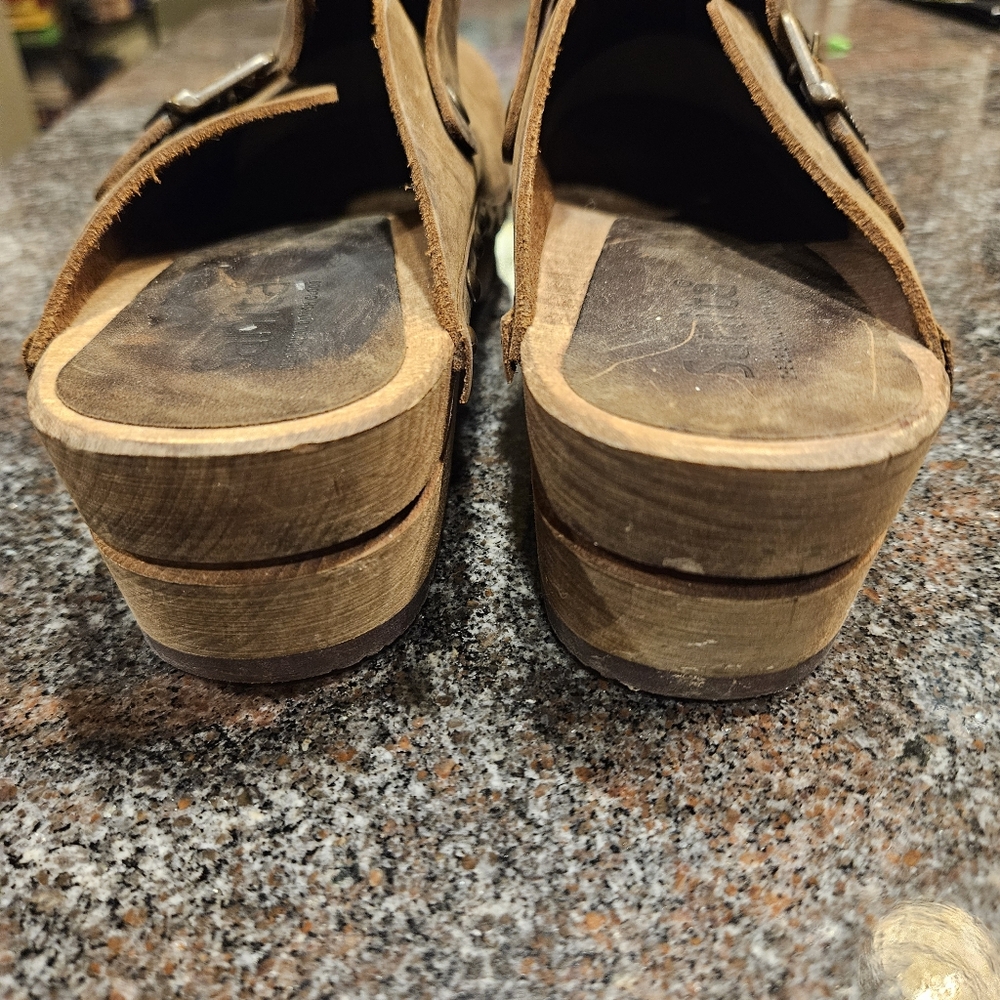 Sanita Kristel Womens Wood Clog Antique Brown, Size 40 W8.5/9 - Picture 7 of 10